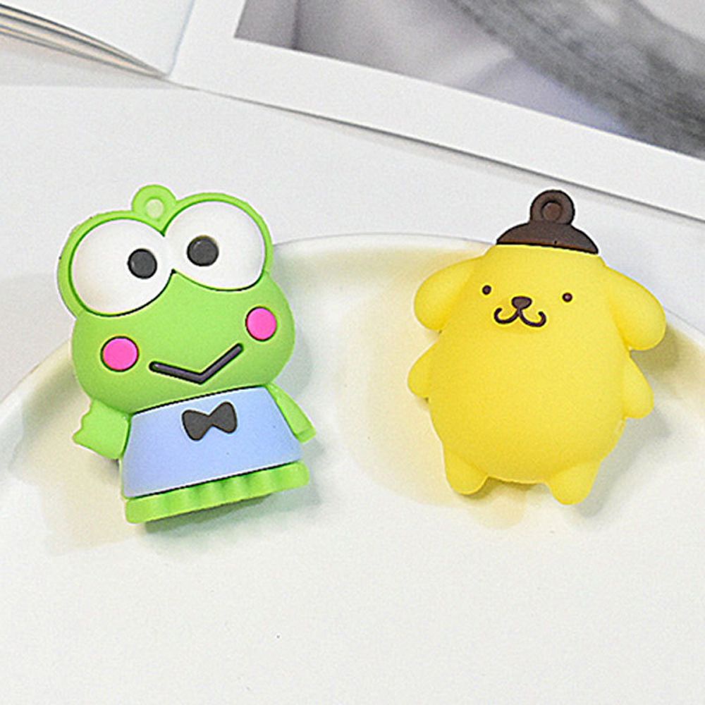 Móc khóa PVC hình chó Cinnamon hoạt hình dễ thương DIY