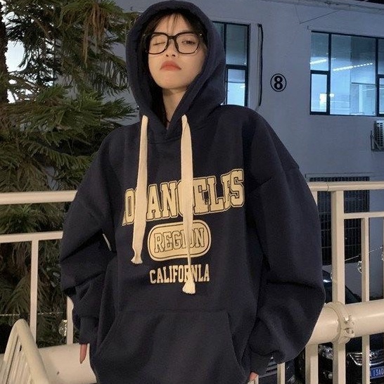 Áo Khoác Hoodie Nỉ Có Mũ Form Rộng LOSANGFLES Unisex Nam Nữ Ulzzang | BigBuy360 - bigbuy360.vn