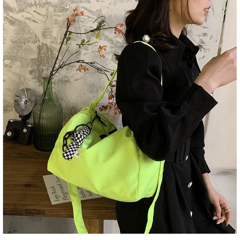 Túi Đeo Chéo Vai Bằng Vải Nylon Cotton Có Dây Kéo Sức Chứa Lớn Mẫu Mới Dành Cho Nữ Hyjp2