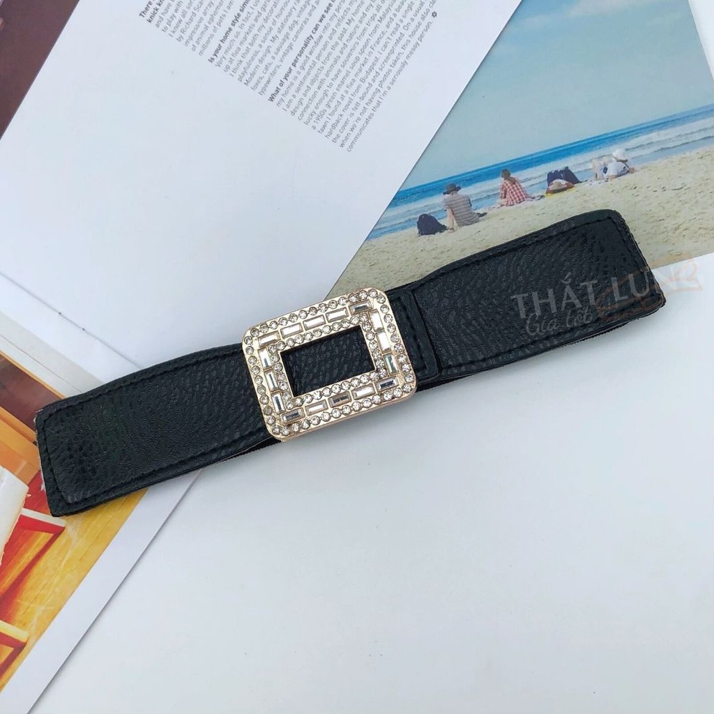 Đai váy đính hạt, dây belt cho nữ để nịt đầm bản 4cm DV049 - Thắt Lưng Giá Tốt