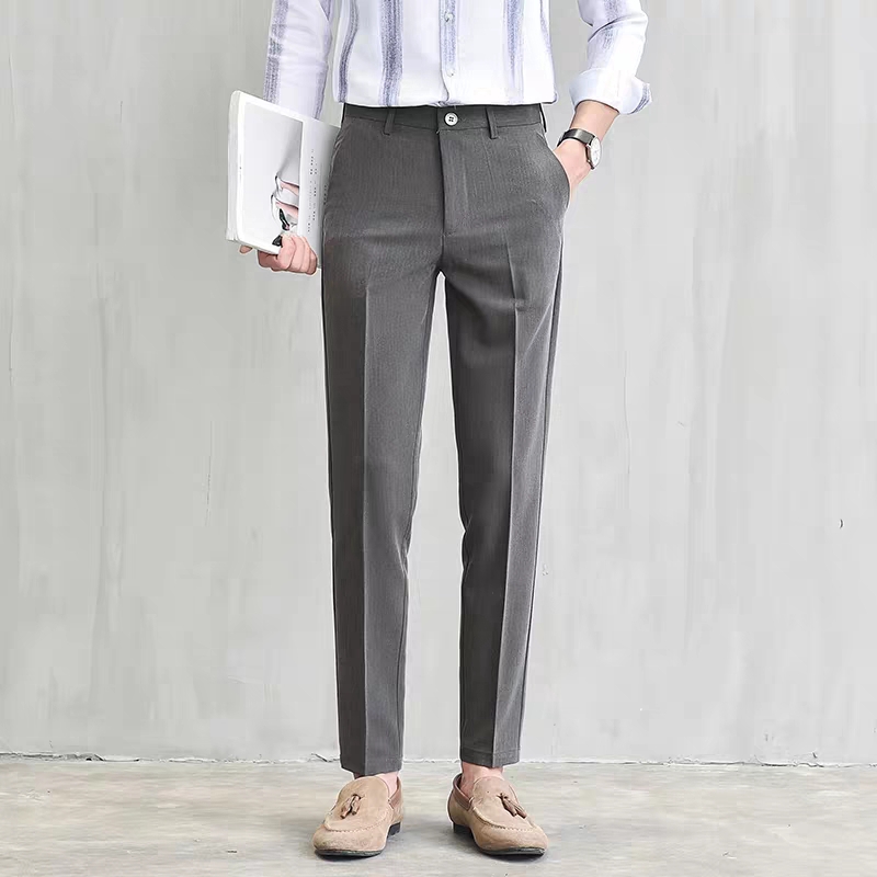 Quần tây ống đứng màu sắc thanh lịch cho nam