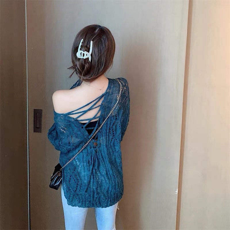 ( Blink.SEXY ) Áo len xuyên thấu SEXY choàng bên ngoài | BigBuy360 - bigbuy360.vn