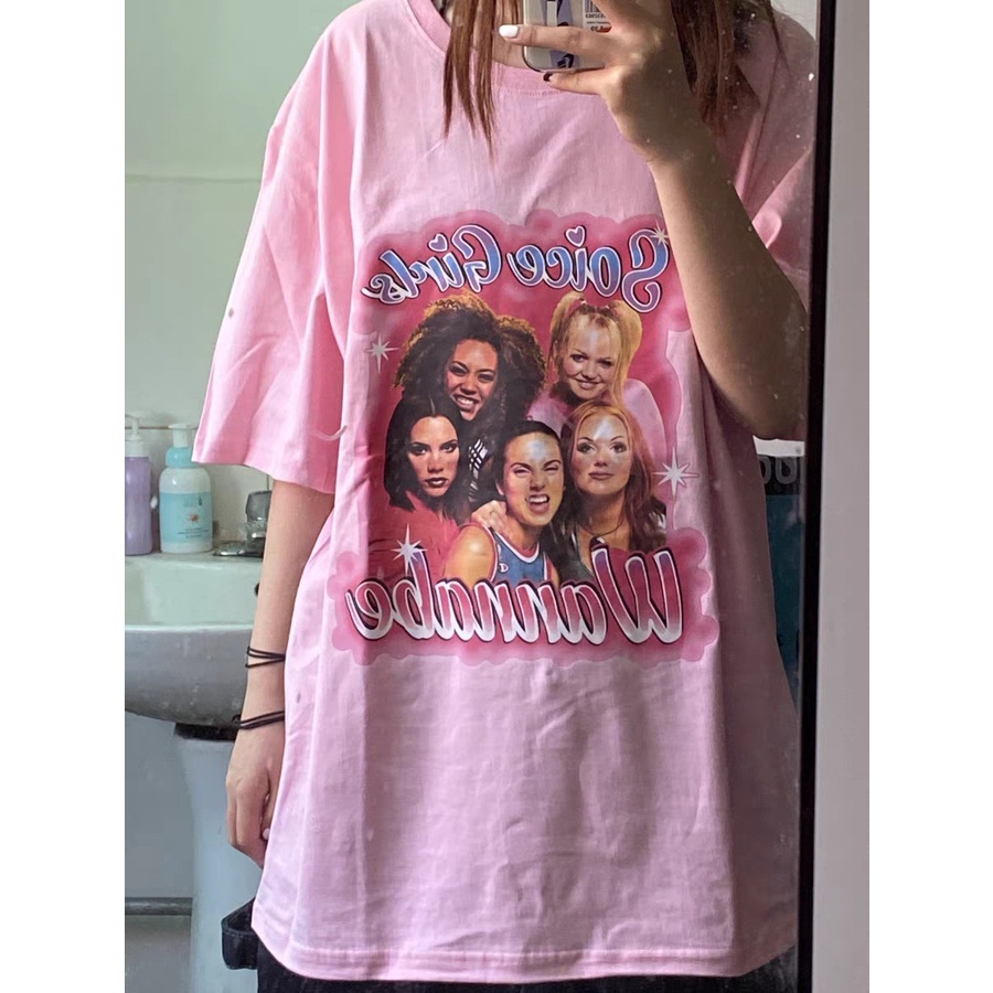Áo phông hồng Soice Girls unisex Nelly chất cotton