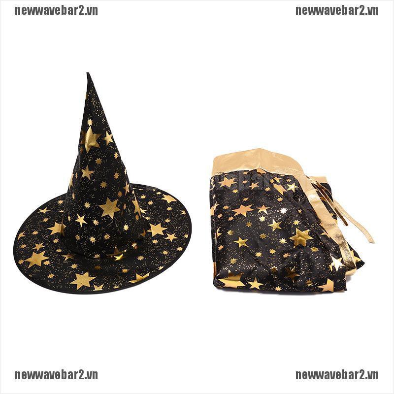 Bộ 2 Mũ Và Áo Khoác Hóa Trang Halloween Dễ Thương