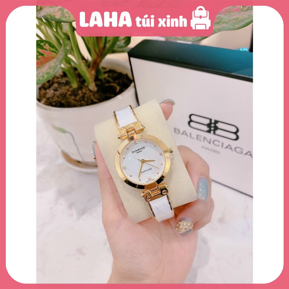 Đồng hồ nữ SUNRISE  Vành Đá Kính Sapphire - Túi Xinh Lion32
