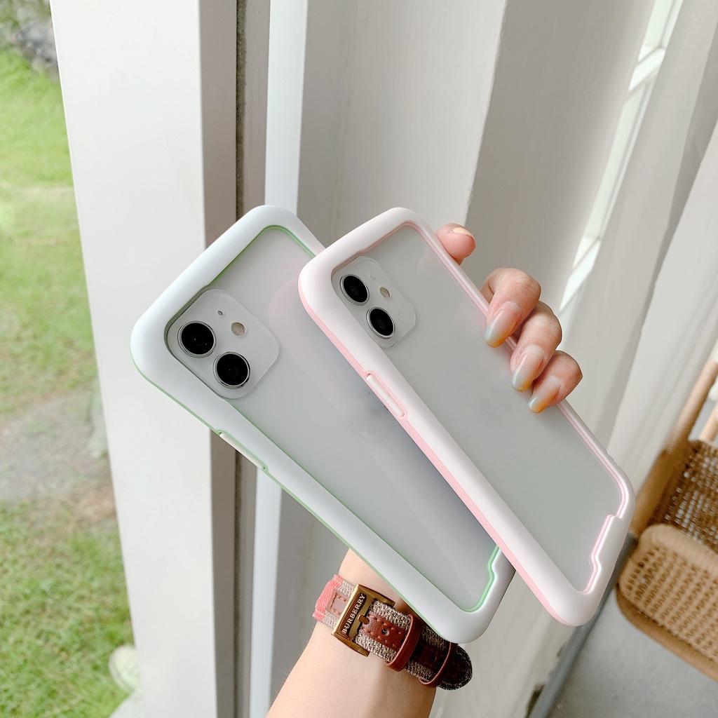 Ốp Điện Thoại Không Viền Cạnh Cho iPhone 11 Pro Max 7 8 6s Plus X S XS Max XR SE