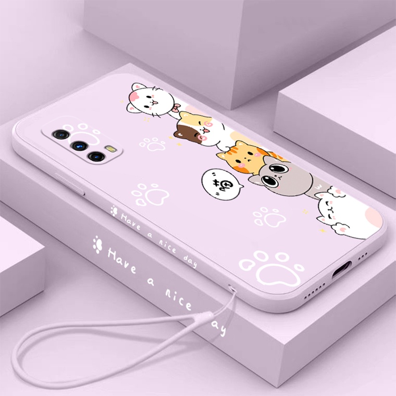Ốp Điện Thoại TPU Hình Mèo Dễ Thương Cho Vivo Y32 Vivo Y21 2021 Y33S Vivo Y21S 4G Vivo Y73 2020 4G Vivo Z1PRO Vivo T1