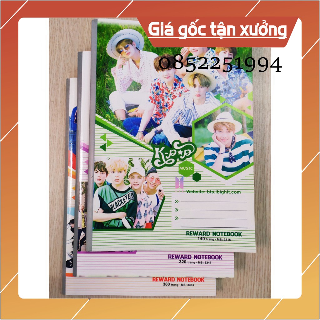 Vở kẻ ngang REWARD 140/200/260/320/380 trang. (Giá tốt nhất )