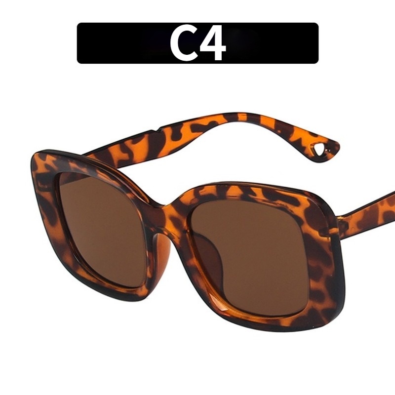 Kính Mát Gọng Vuông Cỡ Lớn Phong Cách Âu Mỹ Thời Trang