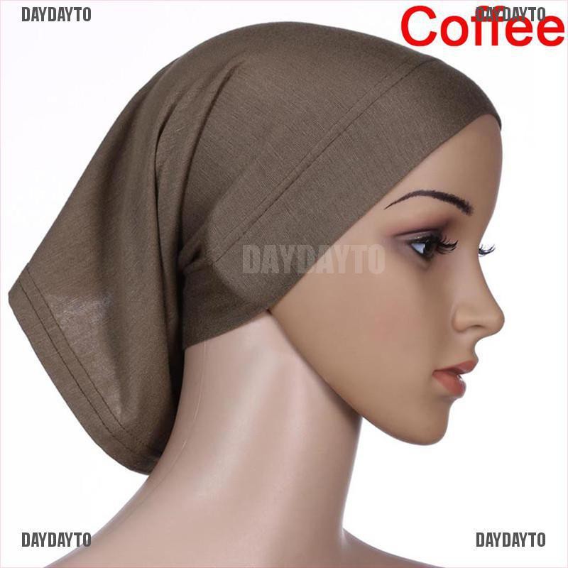 [DAYDAYTO] Islamic Muslim Women's Head Scarf Cotton Soft Underscarf Hijab Cover Headwrap