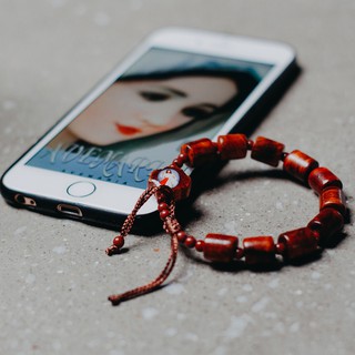 Chuỗi Mân Côi Gỗ Cẩm Lai Hạt Đốt Trúc