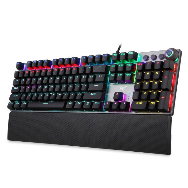 Bàn phím cơ Aula F2088 Blue Sw led RGB | Shopee Việt Nam