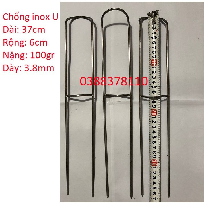 Chống Cần Câu Cá, Chống Inox U, Chống Cần Lăng Xê