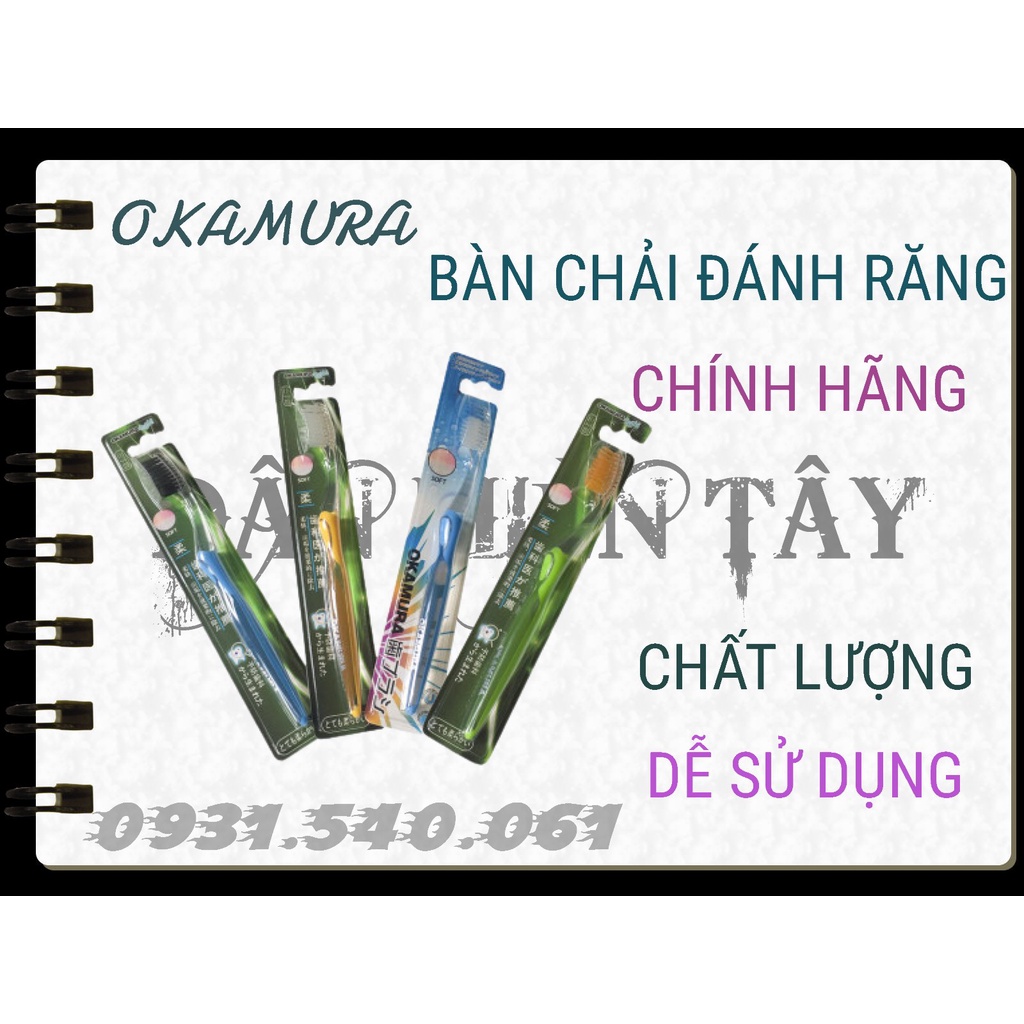 Okamura - Bàn chải đánh răng Okamura chất lượng Nhật Bản (đủ loại)