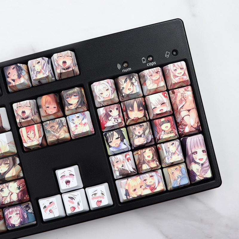 Set 108 Nút Bàn Phím OEM In Hình Anime Nhật Bản Cho Bàn Phím Cơ Cherry Gateron Kailh