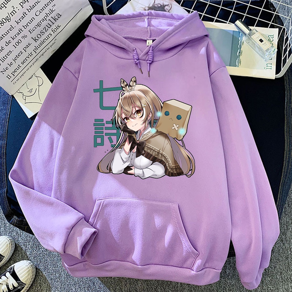 Hololive Nanashi Mumei Áo hoodie Họa Tiết Dễ Thương Phong Cách Harajuku Ấm Áp Cho Nam Và Nữ