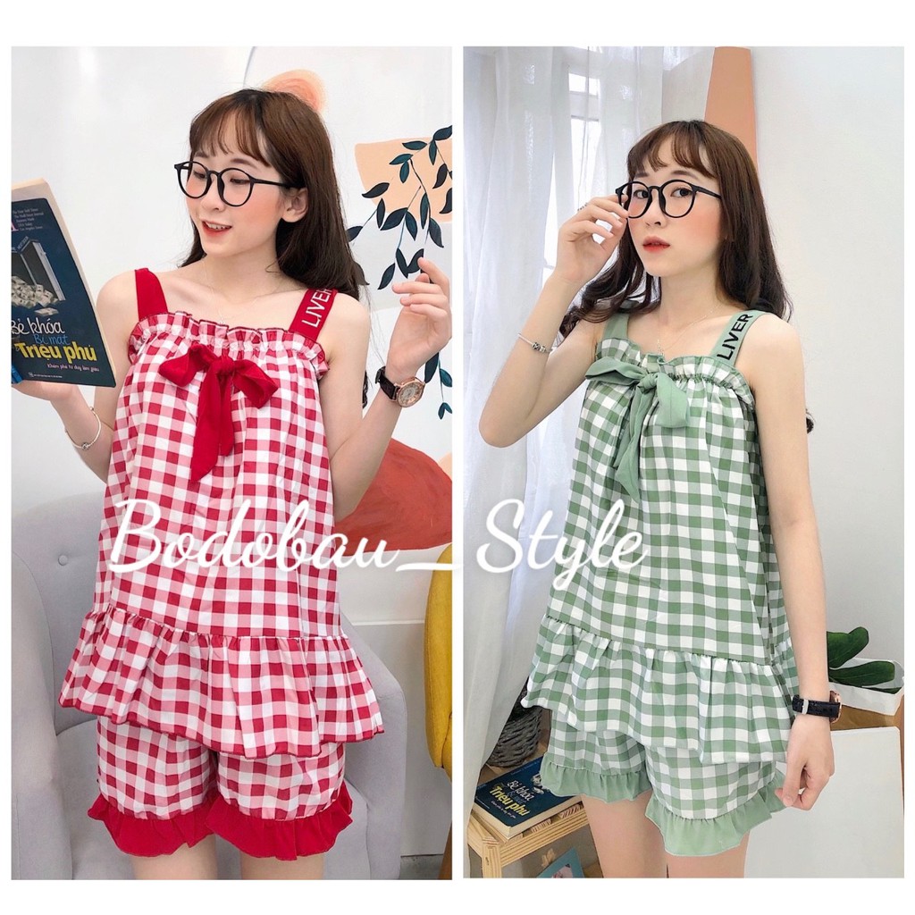 Bộ đồ bầu mùa hè chất THÔ LỤA MỀM MẠI thiết kế KẺ NƠ xinh xắn BĐ833
