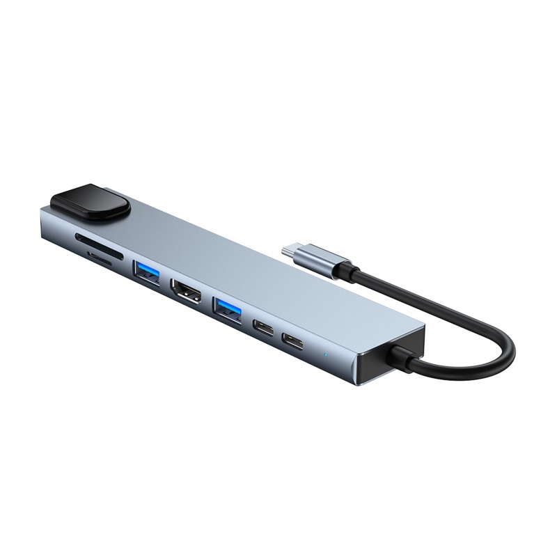 Bộ Chia 8 Cổng USB Type C Tốc Độ Cao ​​Đầu Chuyển Đổi Từ SD / PD USB3.0 Sang SD / PD Chất Lượng Cao
