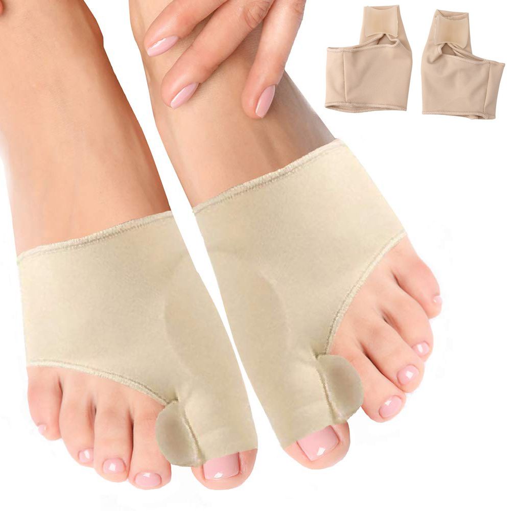 [Hàng mới về] Cặp đệm bọc tách ngón chân cải thiện tình trạng biến dạng ngón chân cái silicone mềm