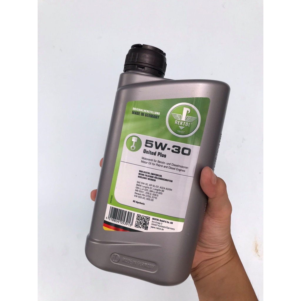 Nhớt Rektol 5w30 Plus 1L từ Đức full tổng hợp chuyên xe ga