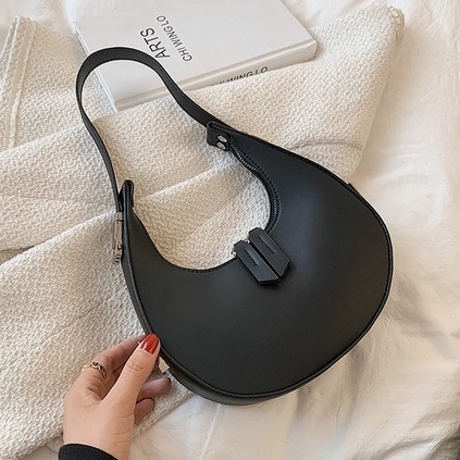 Túi Xách Thiết Kế Hình Bán Nguyệt Đơn Giản Thời Trang Cho Nữ IELGY
