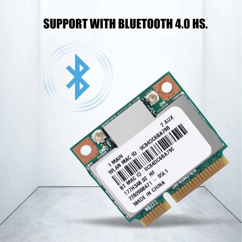 Card mạng Pci-E không dây 2.4g / 5ghz Ar5B22 300mbps Wifi nhỏ