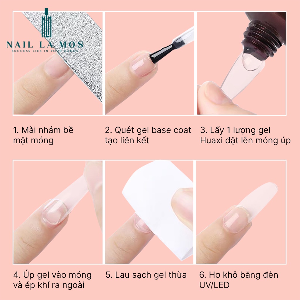 Gel tuýp Huaxi chính hãng dán móng up đa năng tiện lợi - Tuýp gel định hình nail, đính đá chuyên dụng 20g