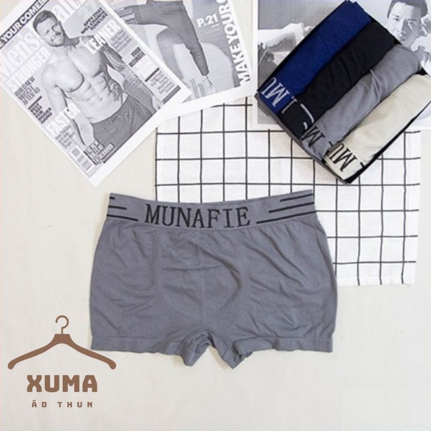 [ FREE SHIP ] Quần xì sịp quần lót nam munifa co giãn 4 chiêu thun lạnh cotton mát mẻ xuma