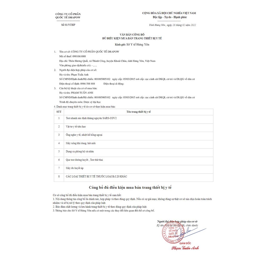Bộ kit test nước bọt và test mũi REALY TECH test nhanh covit