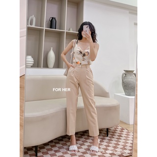 Áo 2 dây lụa cổ đổ hoa AO0747
