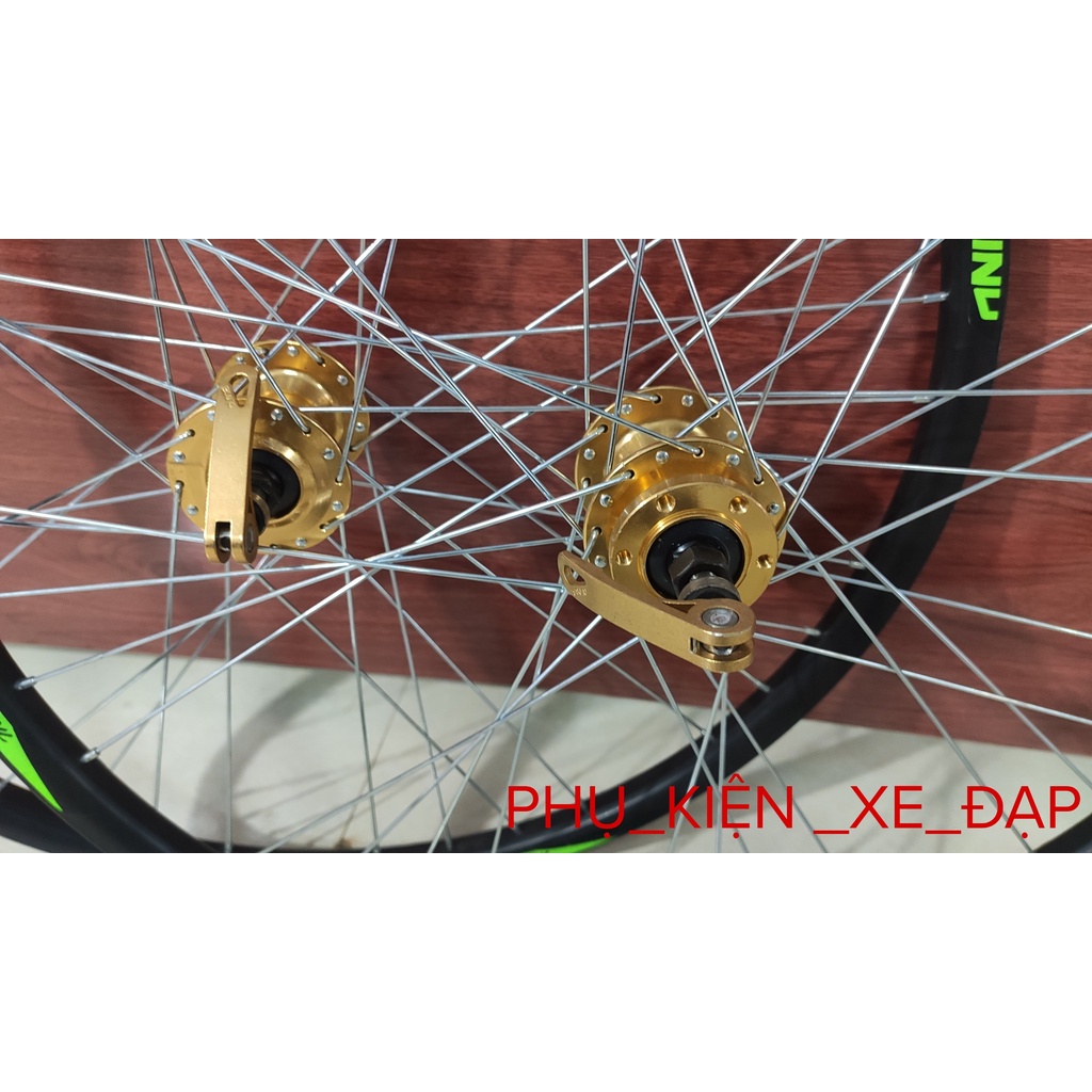 Bộ vành xe đạp thể thao 26 inches đan sẵn líp vặn, phanh đĩa