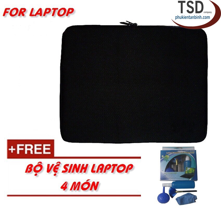 Túi Chống Sốc Laptop Tặng Bộ Vệ Sinh Laptop Tiện Lợi