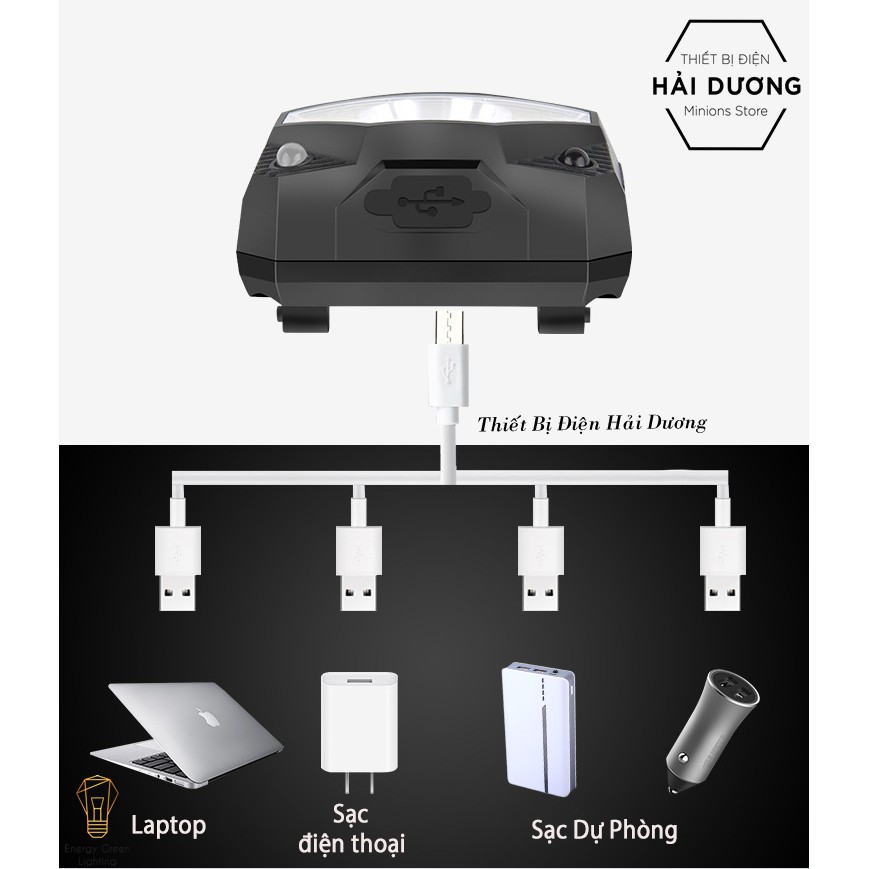 Đèn Pha Đội Đầu Cảm Ứng TG-T069 - LED Siêu Sáng - Energy Green Lighting - Có video thực tế