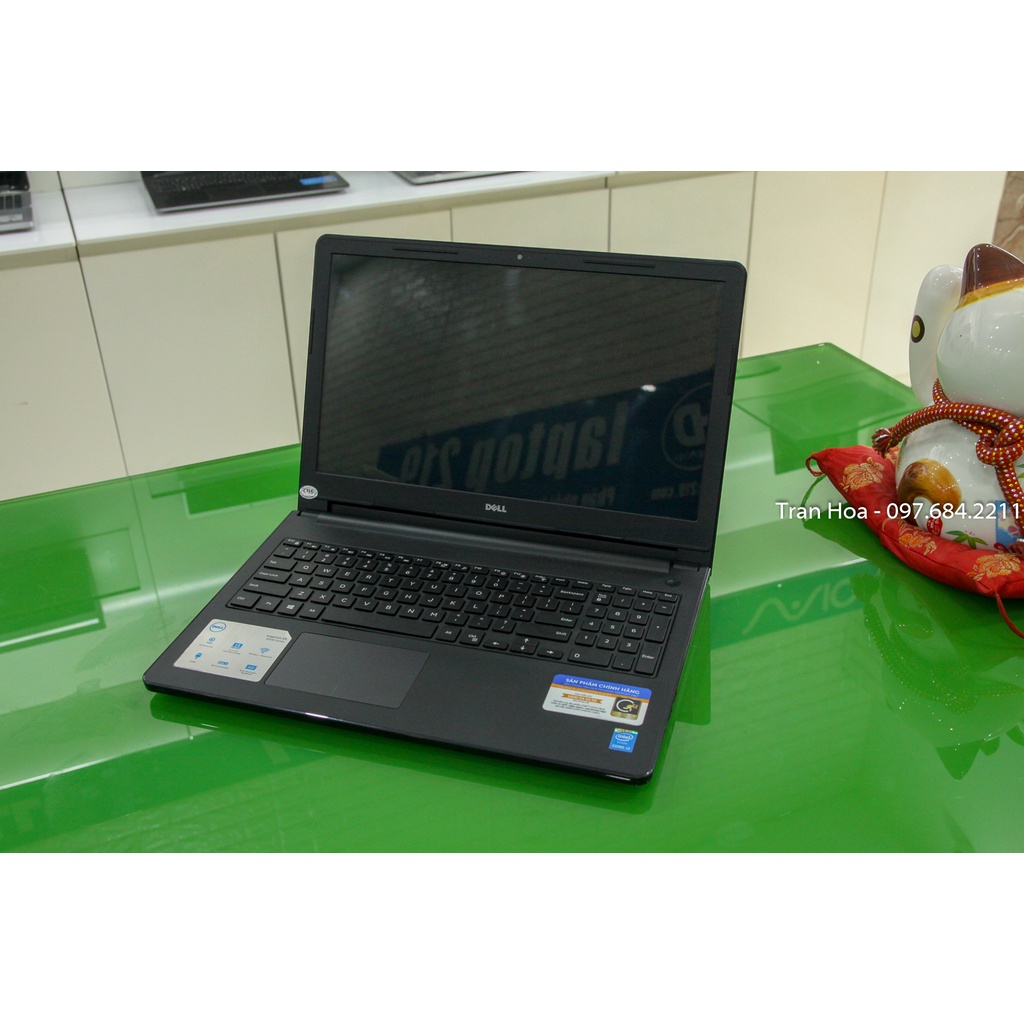 Laptop Dell Inspiron 3558 - Core i gen 5, ram 4GB, SSD 128G, màn hình 15.6inch, có phím số, kiểu dáng mỏng nhẹ.