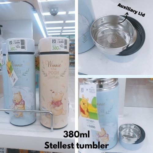 DAISO Bình nước hình gấu pooh dễ thương dung tích 500ml/ 350ml