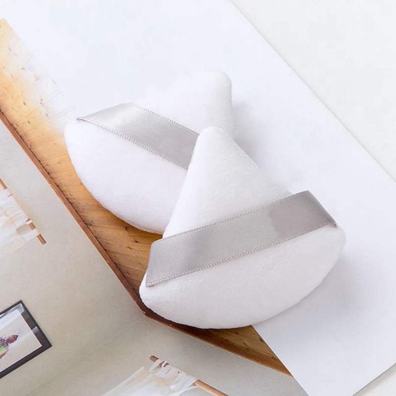 Mút Trang Điểm Cotton Nhung Tam Giác Mềm Mại Gọn Nhẹ