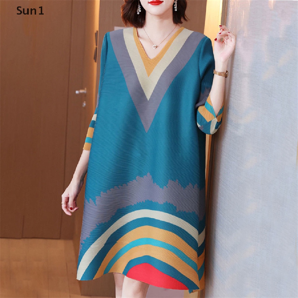 Đầm Cổ Chữ V Dáng Rộng Thời Trang Mùa Xuân 2022 Cho Nữ