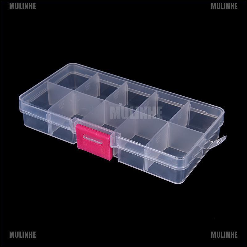 Hộp đựng trang sức bằng nhựa 10 ngăn điều chỉnh được tiện lợi