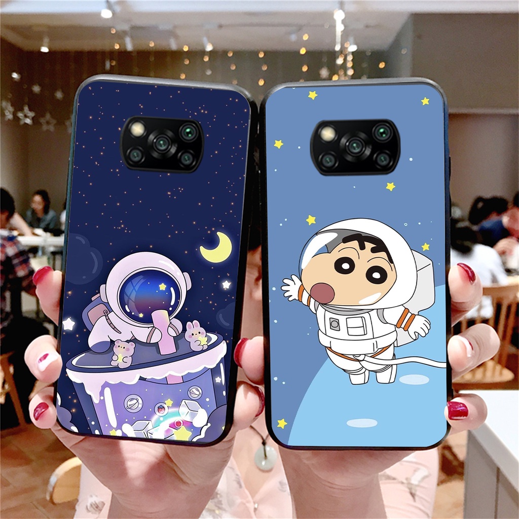 Ốp lưng Xiaomi Poco X3 NFC - Poco X3 Pro mẫu  vũ trụ cute đáng yêu, ốp phi hành gia