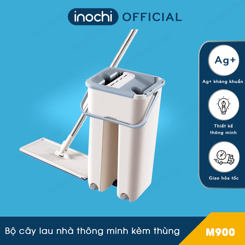 Bộ cây lau nhà thông minh kèm thùng vắt 2 ngăn sizes trung BH-M900 - Bộ lau nhà thông minh, Chất lượng Nhật Bản