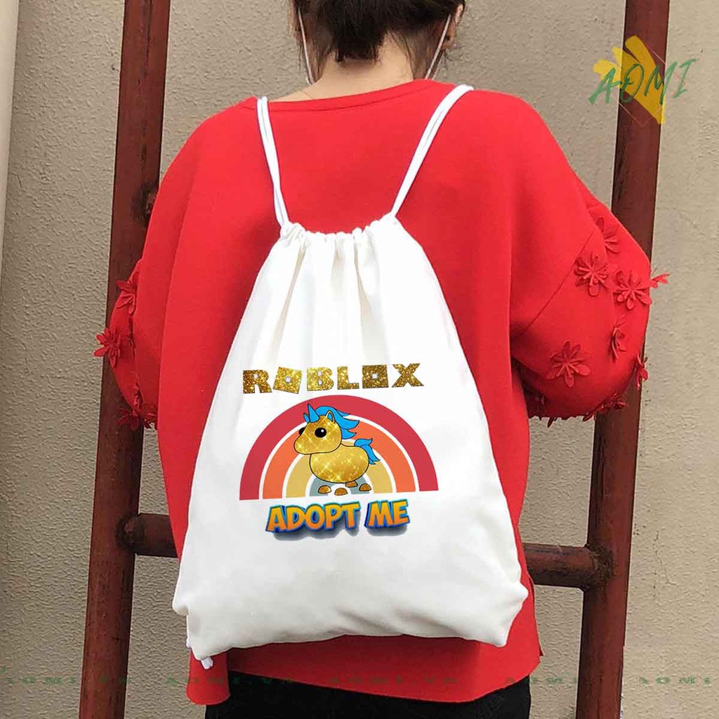 BALO robolux MINI AOMIVN DÂY RÚT ĐEO VAI 33x38cm NHỎ XINH UNISEX CHẤT CANVAS CUTE TIỆN ÍCH DU LỊCH DẠO PHỐ