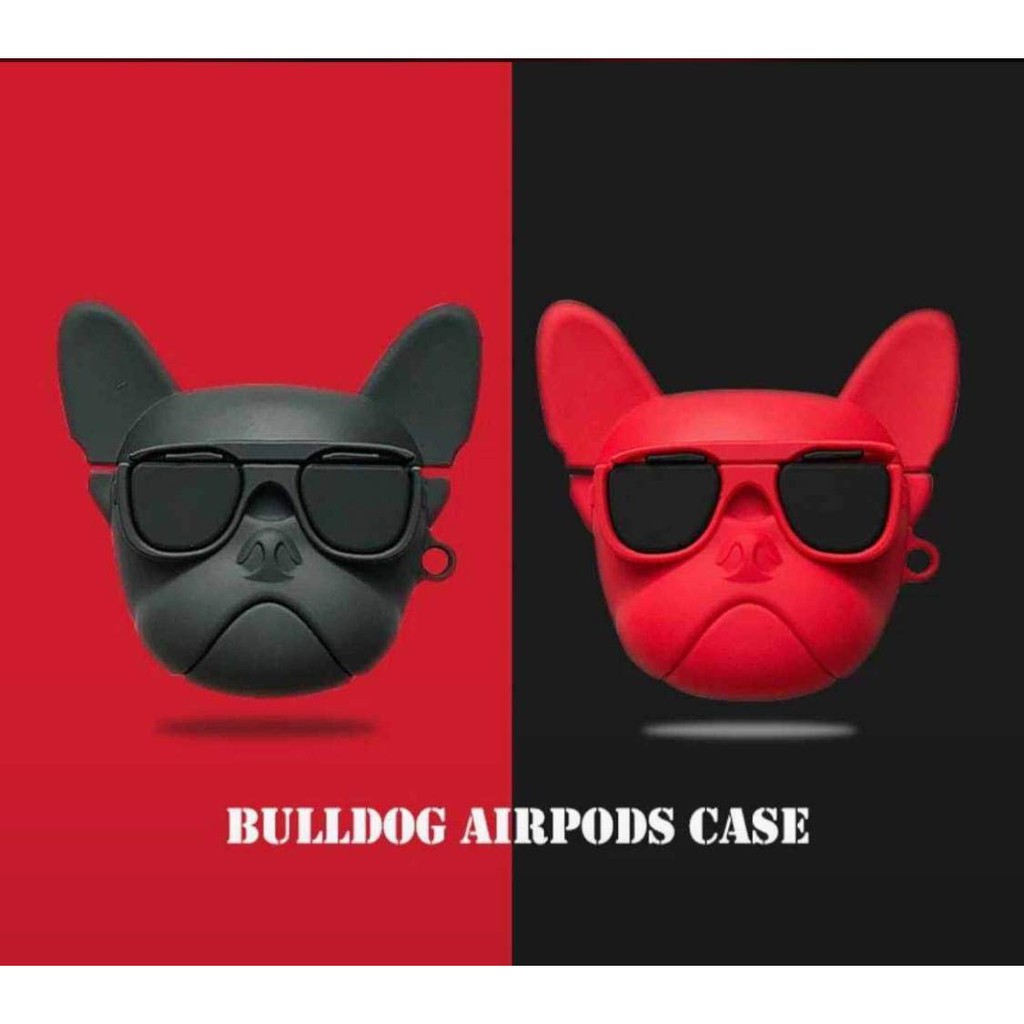 Case Vỏ Bao Đựng Tai Nghe Airpod 1&2/Pro Chó Bull Ngầu - Vỏ Bao Airpod Hình Mẫu Dễ Thương Chất Liệu Bằng Silicon Dẻo