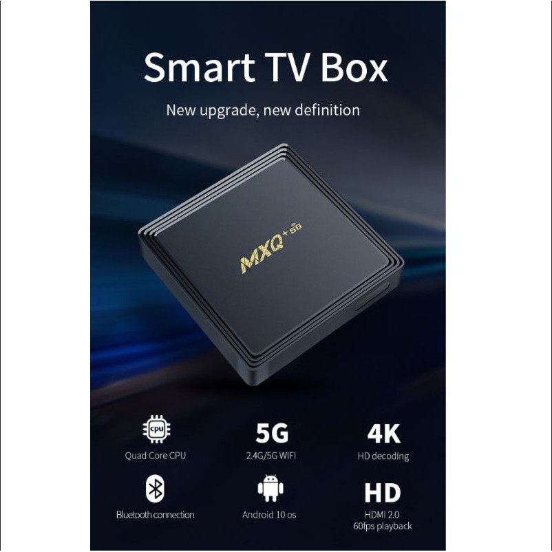 Android TV Box MXQ +Wifi 5G Ram 2G+16G Bluetooth
