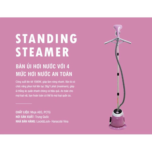 Bàn ủi hơi nước đứng Lock&Lock ENI211 - BABYHOPSG