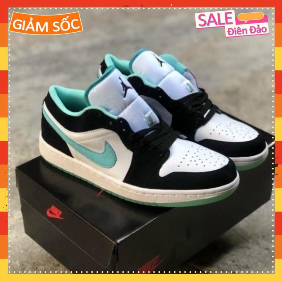 Giày jordan🔥Siêu Rẻ🔥 xanh ngọc thấp cổ , giày jd xanh ngọc cổ thấp hàng cao cấp full box bill - Zozo Official