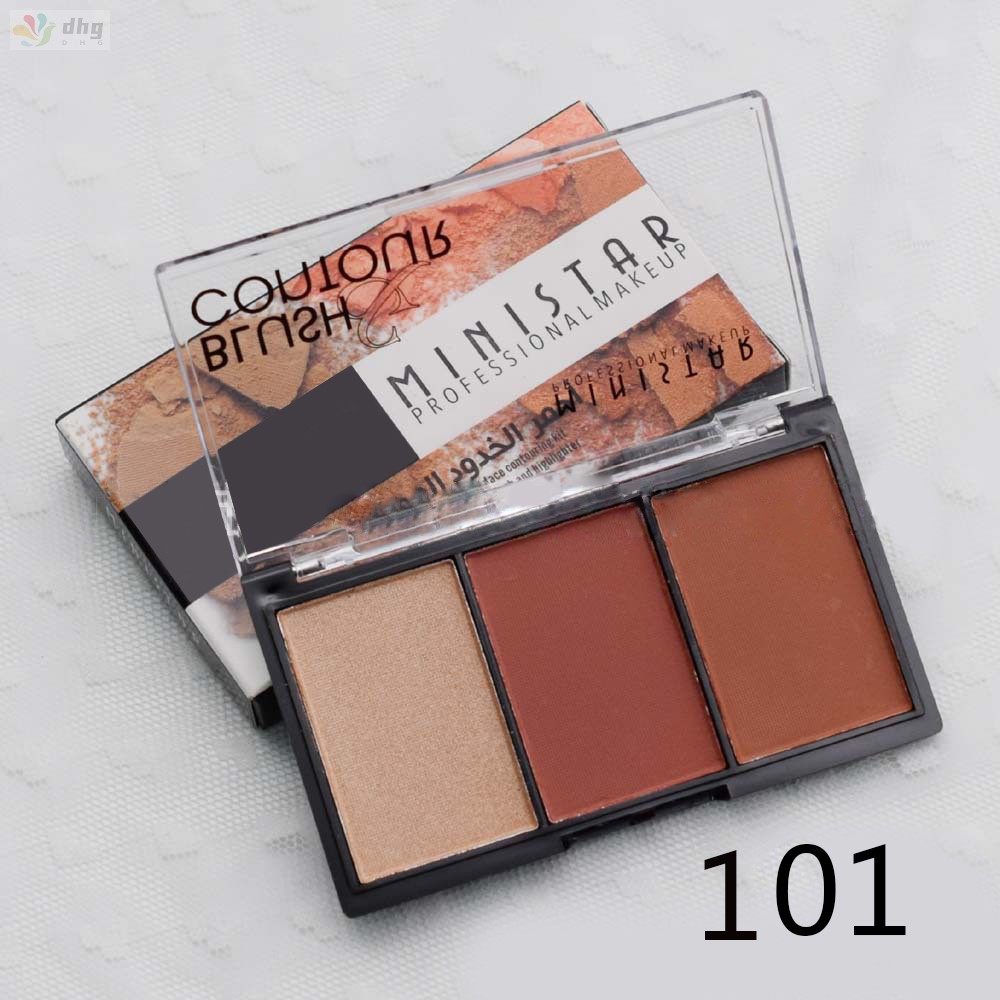 (hàng Mới Về) Set 1 Bảng Phấn Bắt Sáng Tạo Khối 3 Màu Tiện Dụng | BigBuy360 - bigbuy360.vn