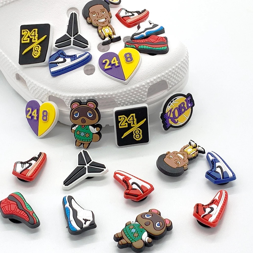 Phụ Kiện Trang Trí Giày Thể Thao Họa Tiết NBA Jimin Hoạt Hình Kobe Jibits Dành Cho Trẻ Em