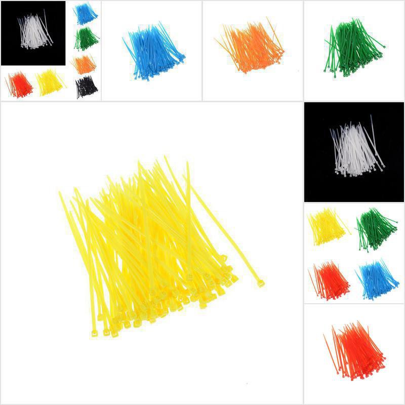 Bộ 100 Dây Nylon Buộc Cáp 3x100mm Nhiều Màu Sắc Tiện Dụng