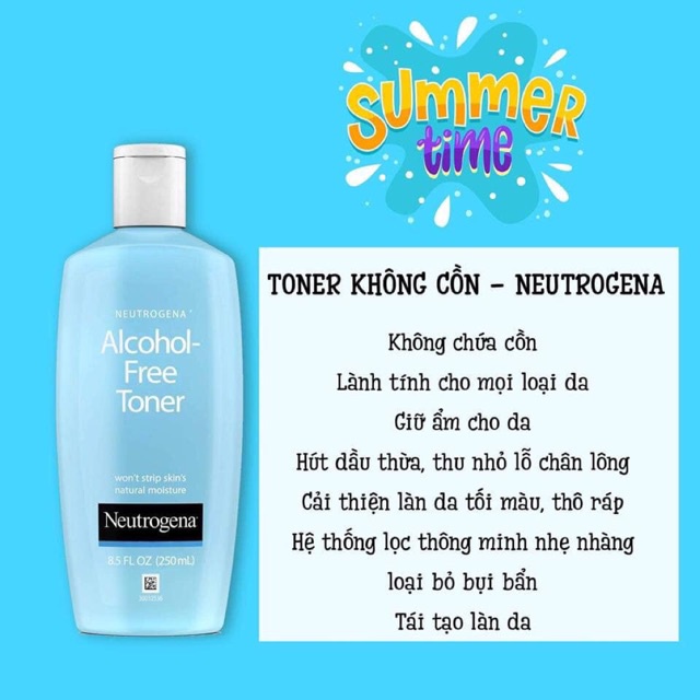 Nước Hoa Hồng NEUTROGENA Alcohol Free Toner