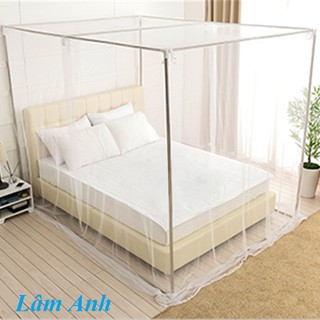 Mùng Ngủ Lưới TRẮNG 4M x 2M Kích Thước Lớn, Mùng Lưới Cao Cấp